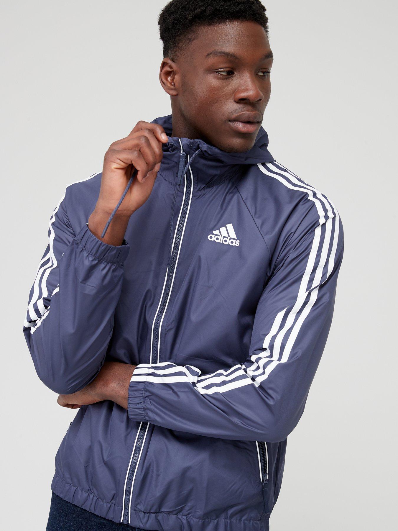 Adidas windbreaker shop 3 stripes