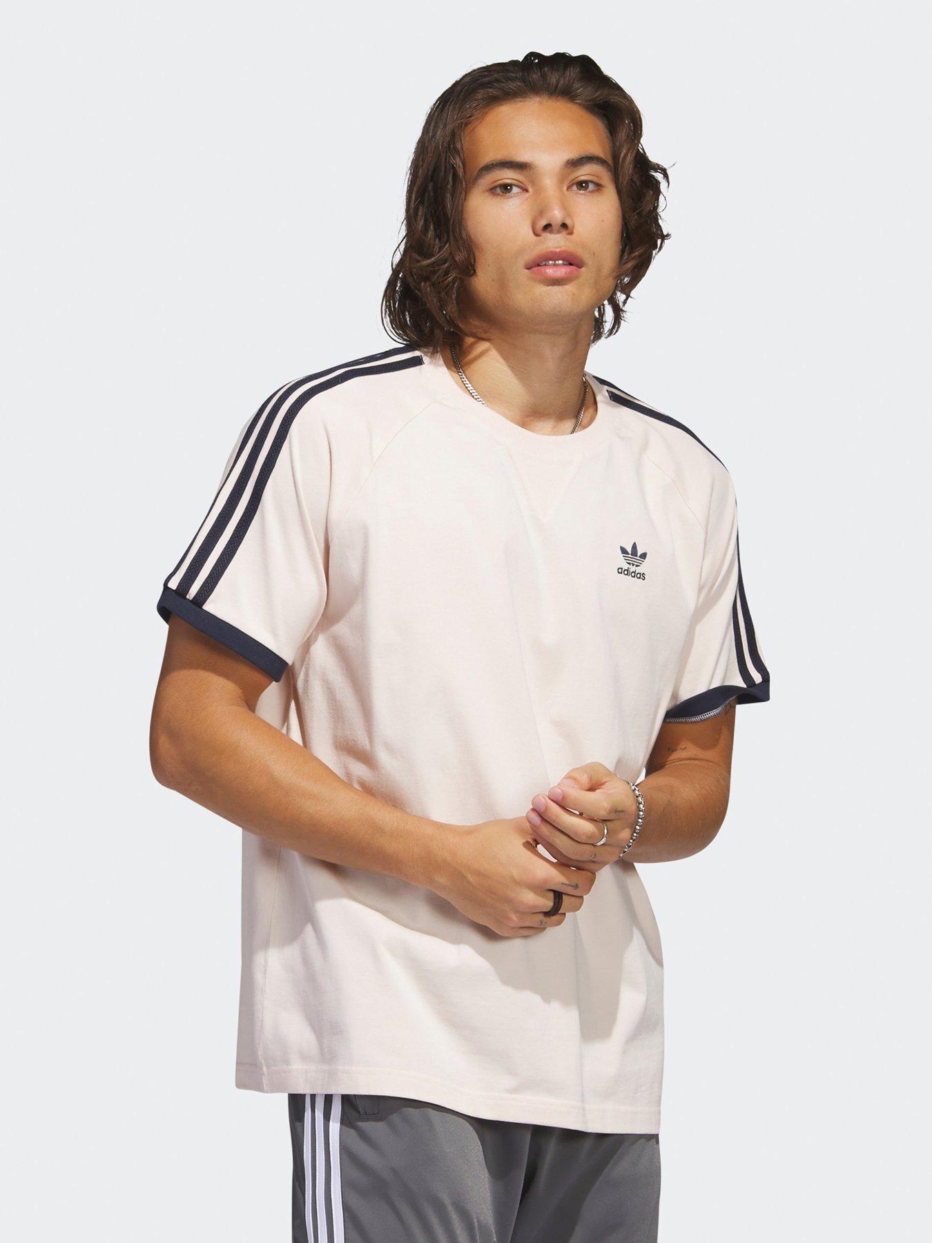 Adidas 3 clearance stripe shirt mens