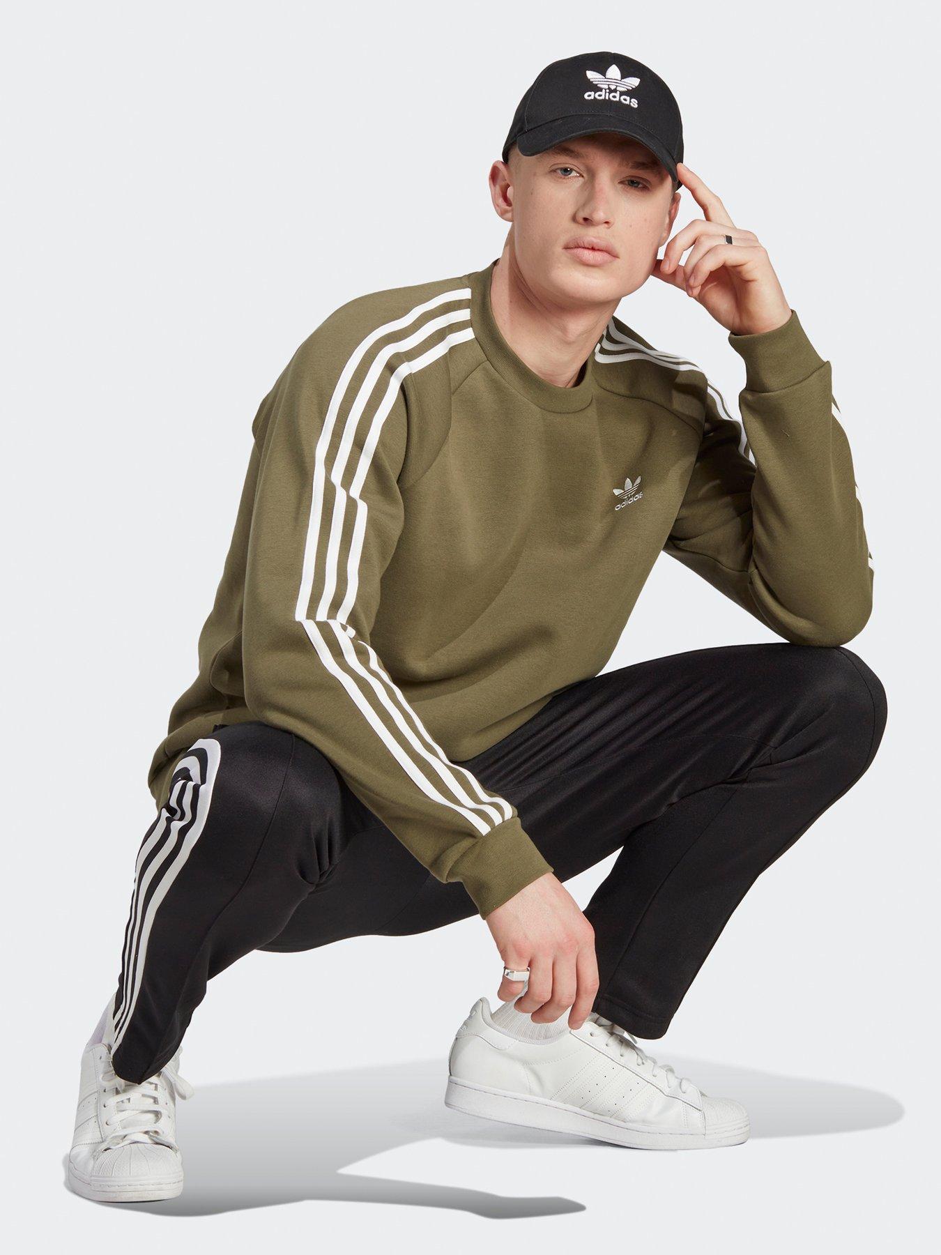 adicolor classics 3 stripes crew sweatshirt