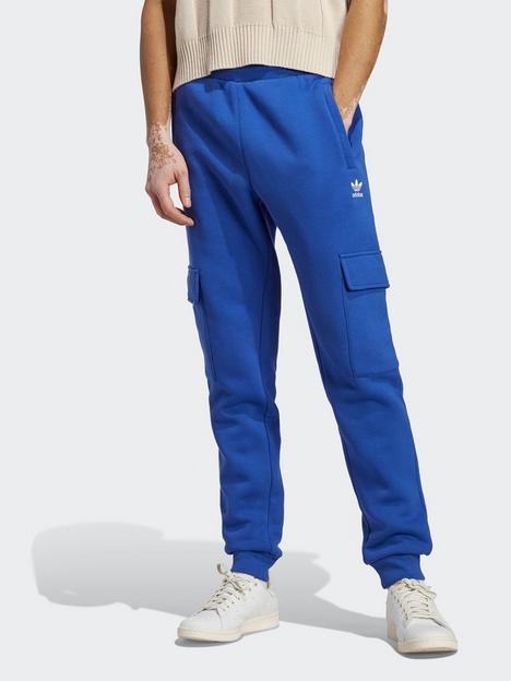 adidas-originals-trefoil-essentials-cargo-joggers-blue