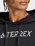  image of adidas-terrex-mens-terrex-l-hoodie-uni-black