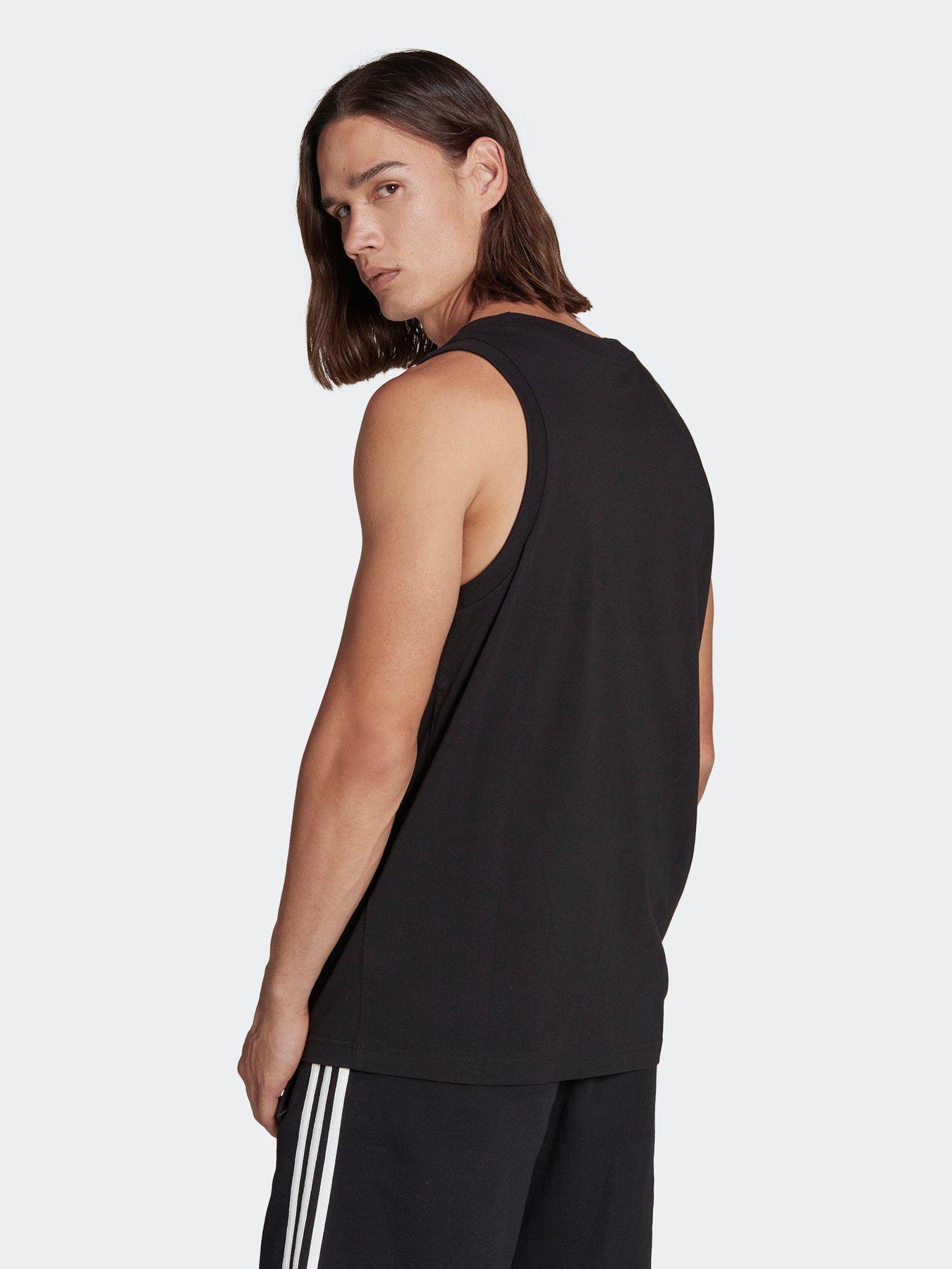 adidas Originals Adicolor Classics Trefoil Tank Top - Black | very.co.uk