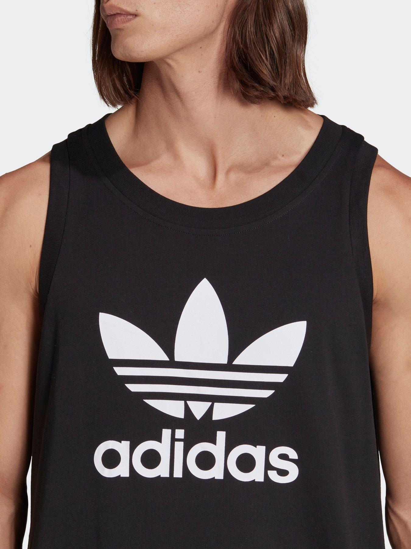 adidas Originals Adicolor Classics Trefoil Tank Top Black Very