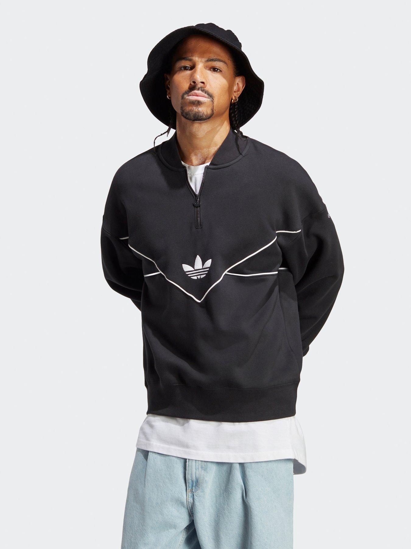undefined Adicolor Seasonal Archive Half-Zip Crew Sweatshirt - Black
