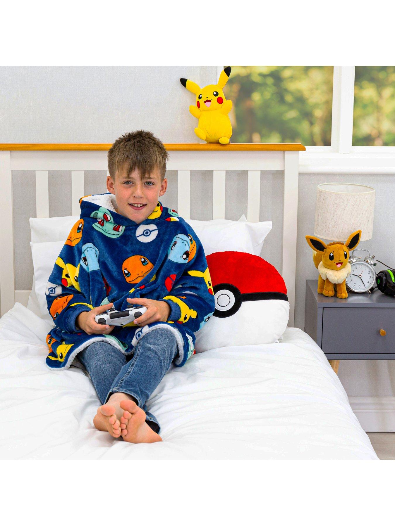 Image 5 of 5 of Pokemon Badges Wearable Fleece Medium - Blue