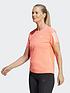  image of adidas-womens-own-the-run-short-sleeve-top-pink