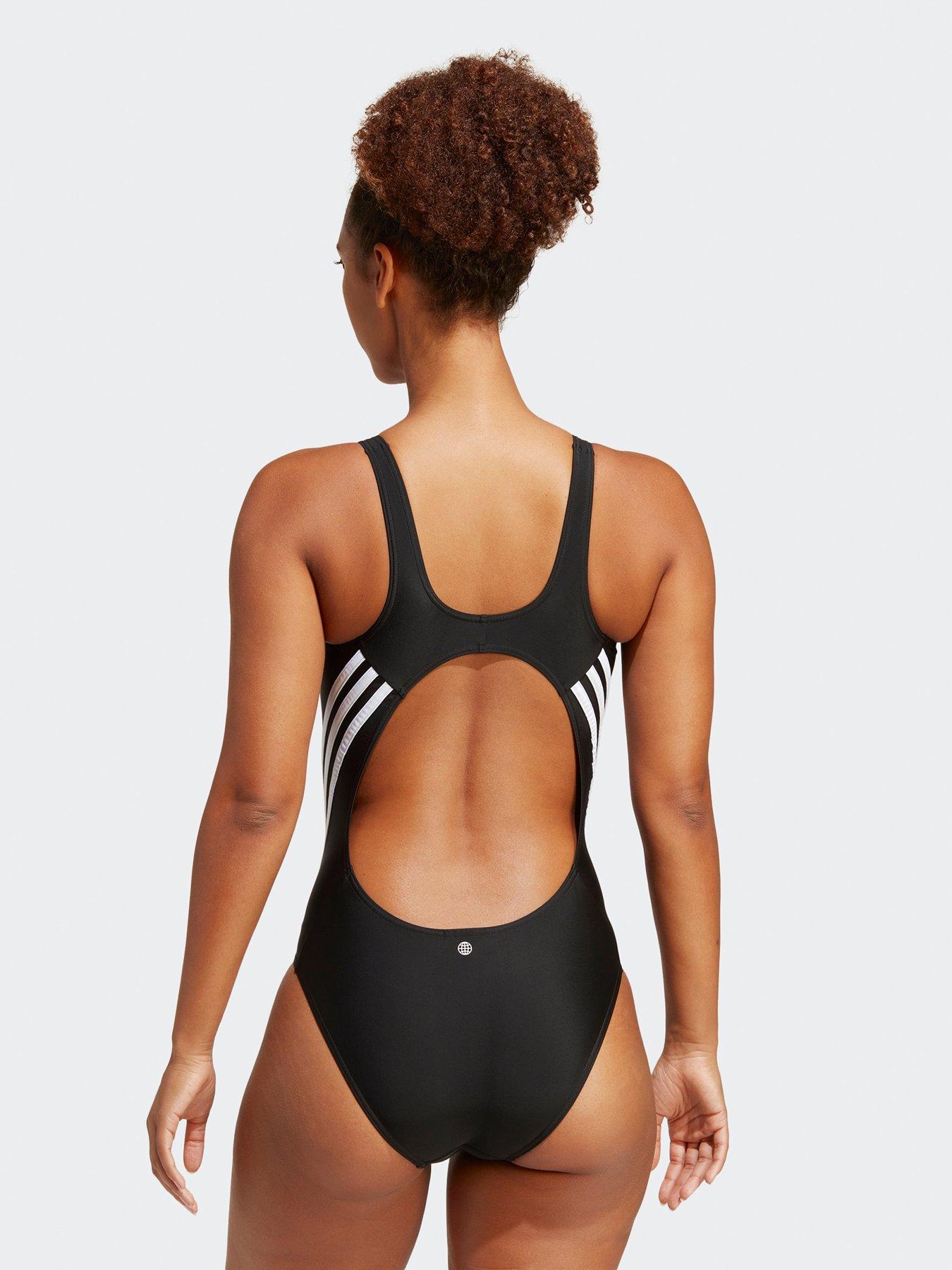 Adidas swimsuit black deals