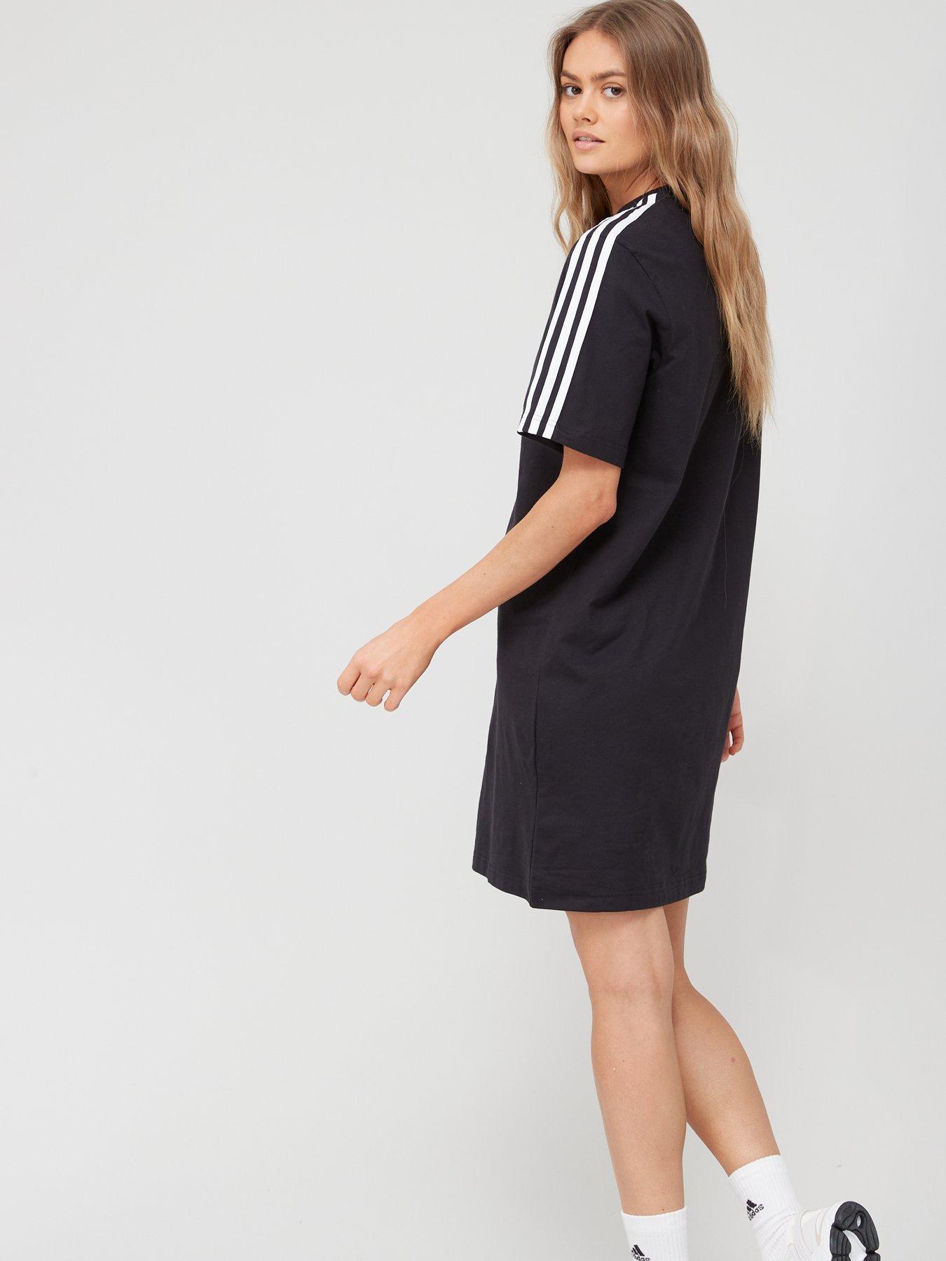 Womens 3 Stripe Dress - Black