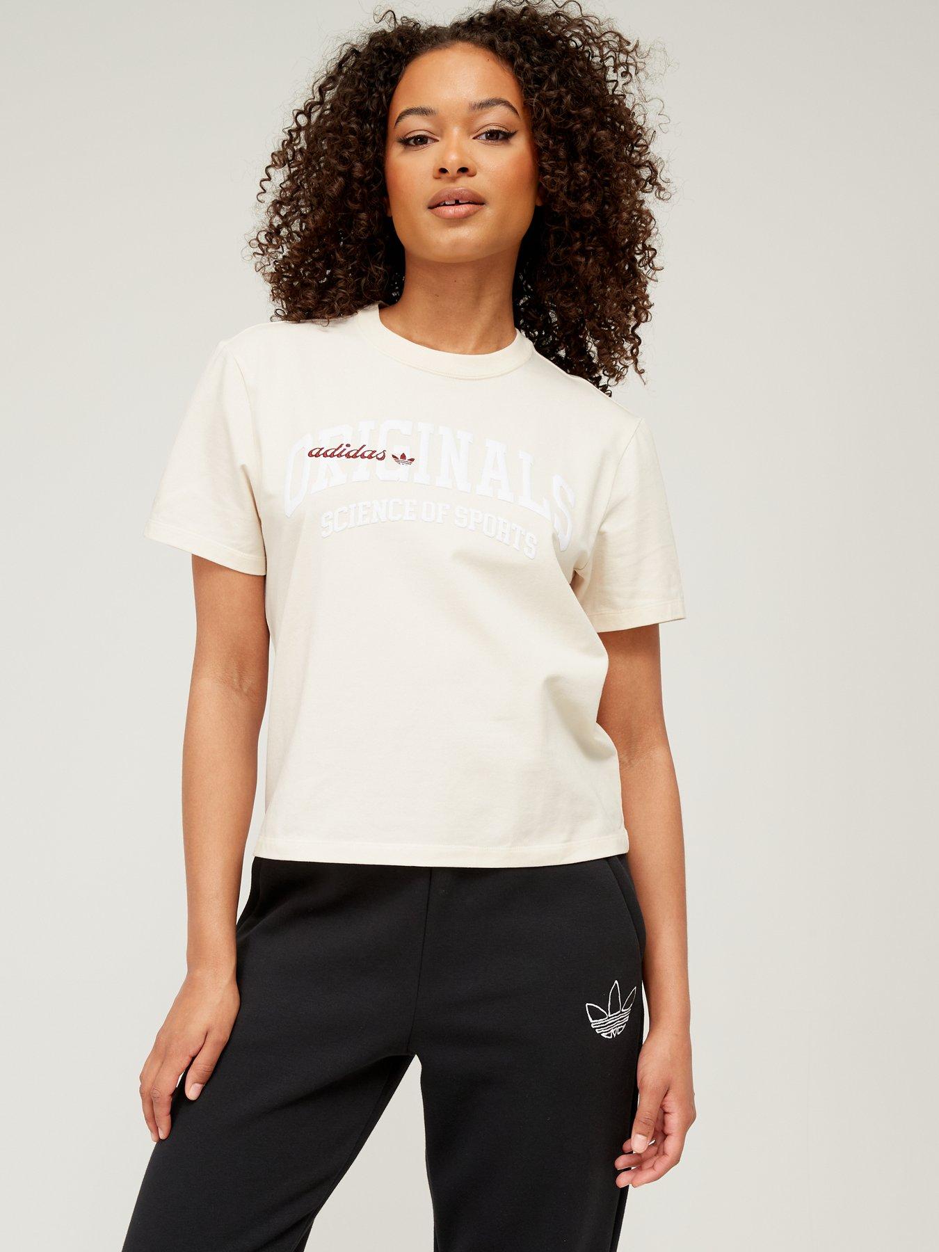 Cream adidas shirt online