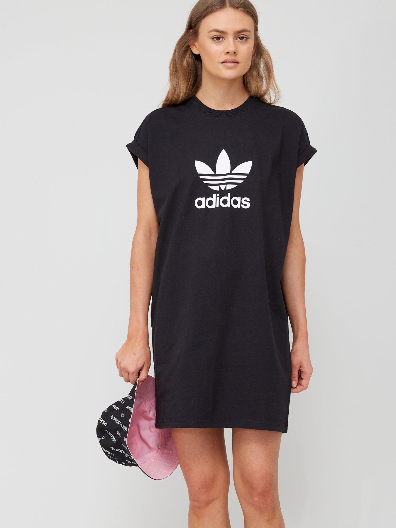 adidas Sportswear Womens 3 Stripe Dress - Black