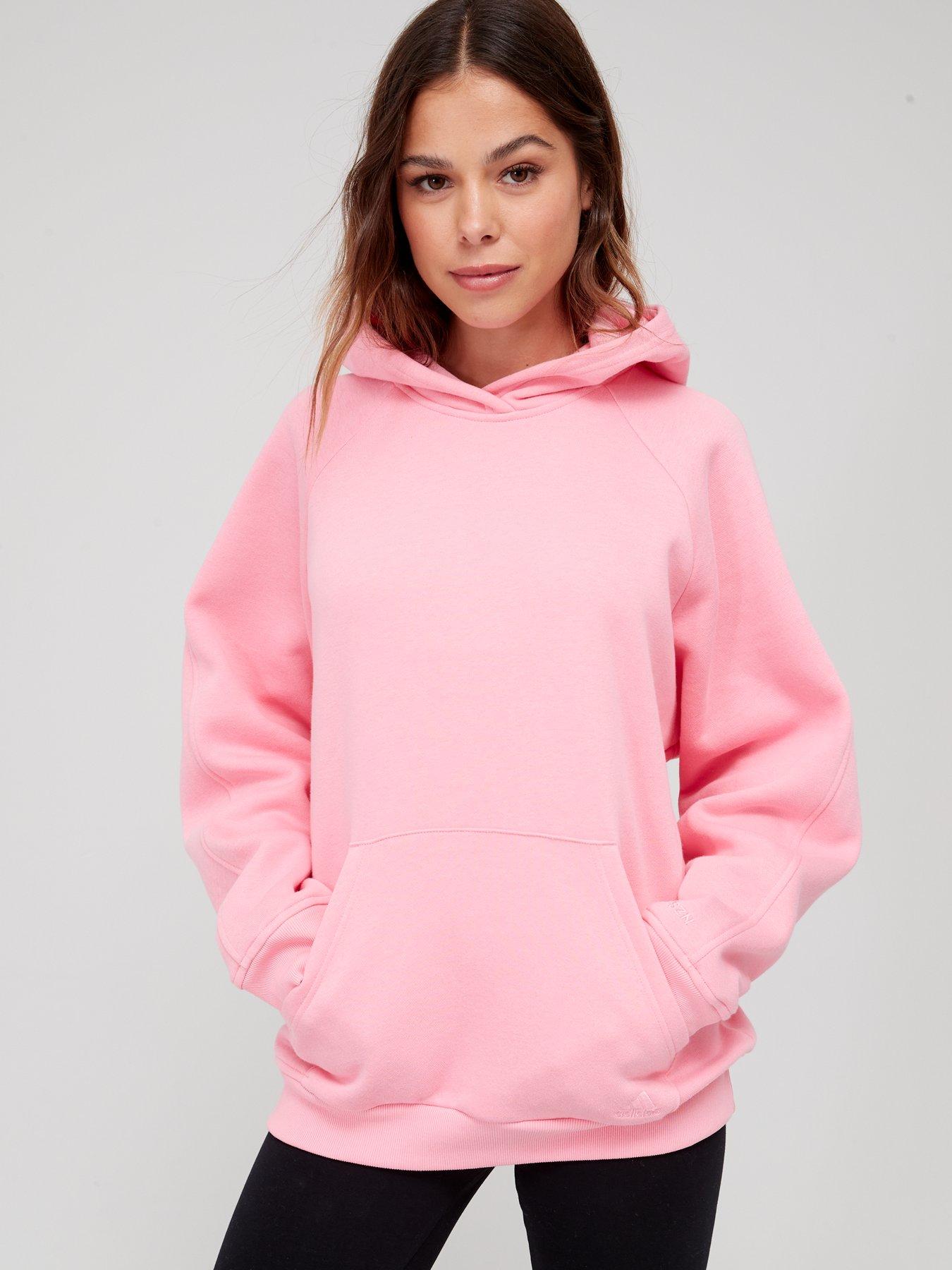 adidas Sportswear All SZN Boyfriend Hoodie - Pink | very.co.uk