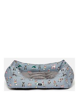 Product photograph of Joules Rainbow Dogs Box Bed - Medium from very.co.uk