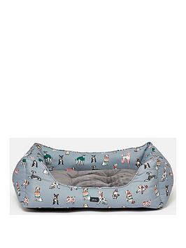Product photograph of Joules Rainbow Dogs Box Bed - Large from very.co.uk