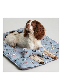 Product photograph of Joules Rainbow Dogs Travel Mat from very.co.uk