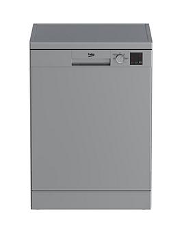Product photograph of Beko Dvn04x20s 13-place Full Size Dishwasher - Silver from very.co.uk
