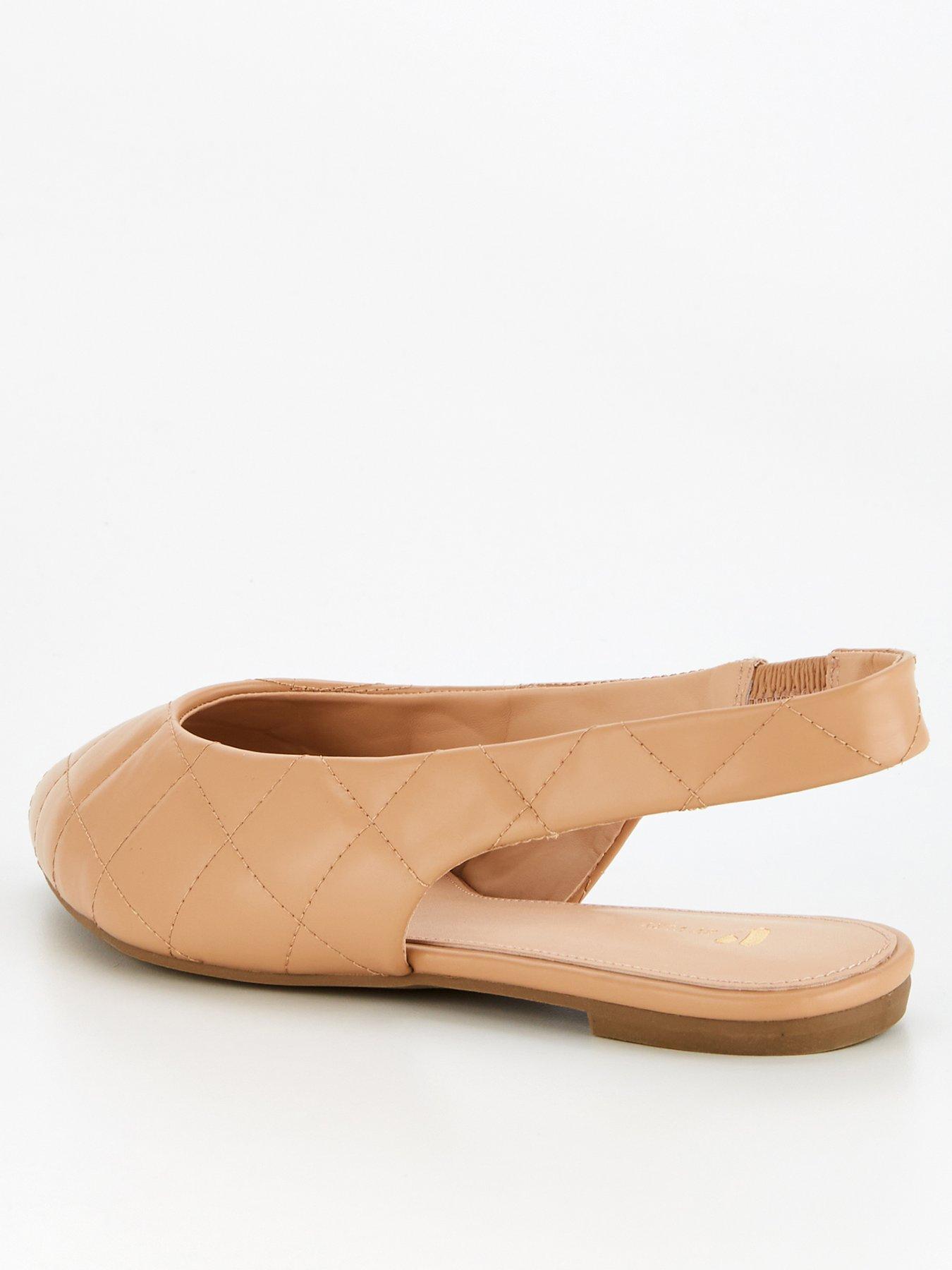 Nude sale slingback flat