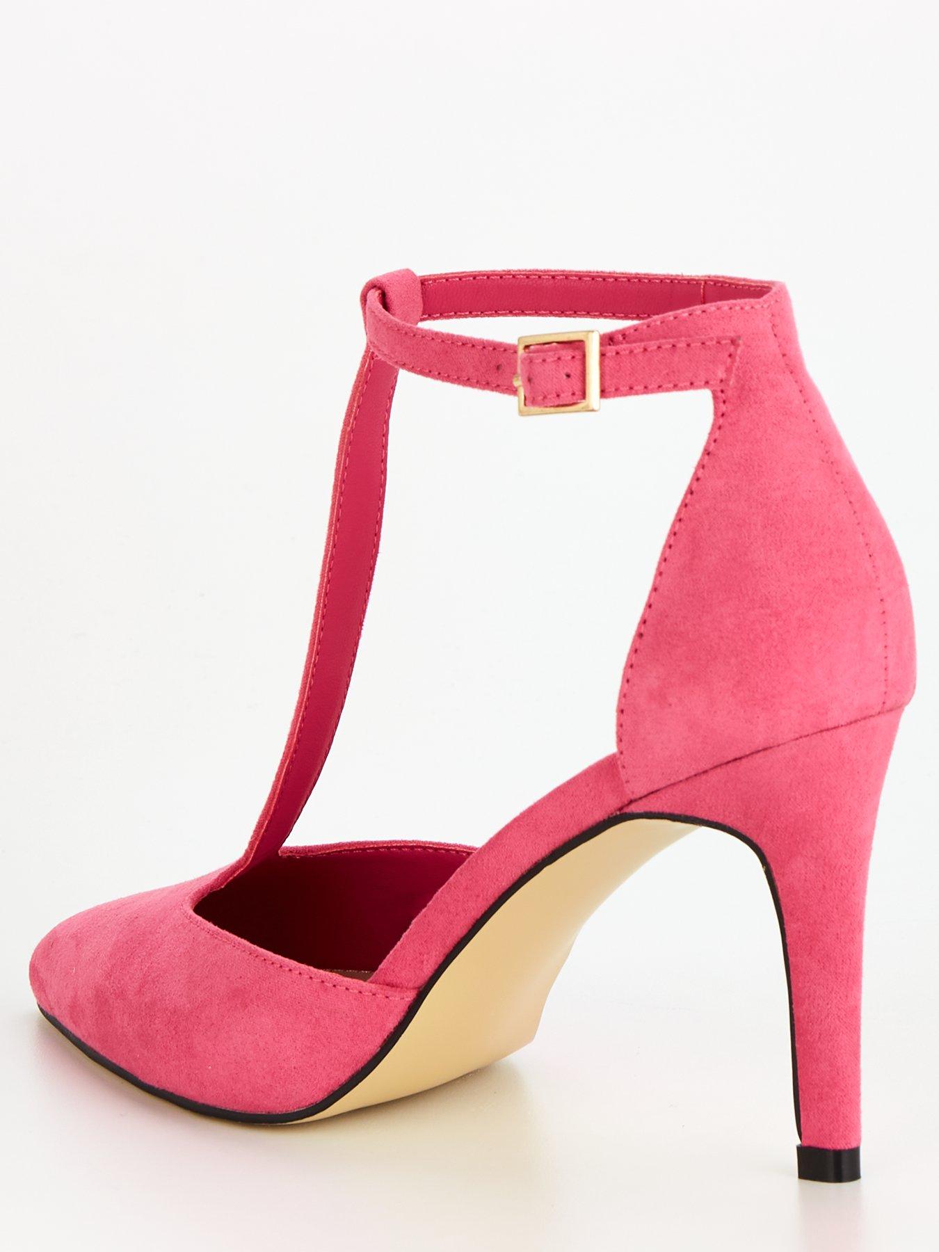 Pink t bar on sale heels