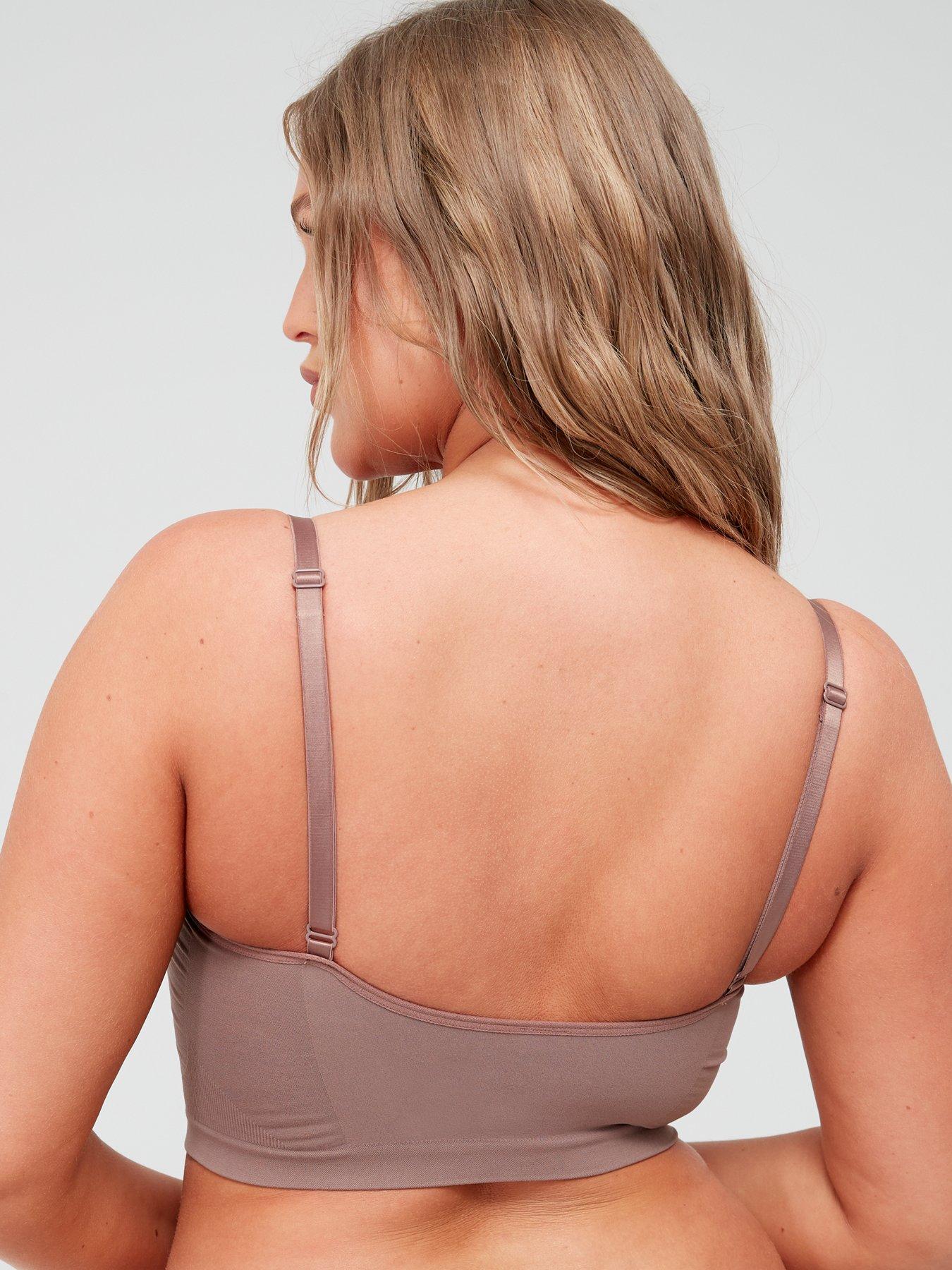 True & Co Taupe Seamless Adjustable Strap Bra Small Gray - $33 - From Sunny