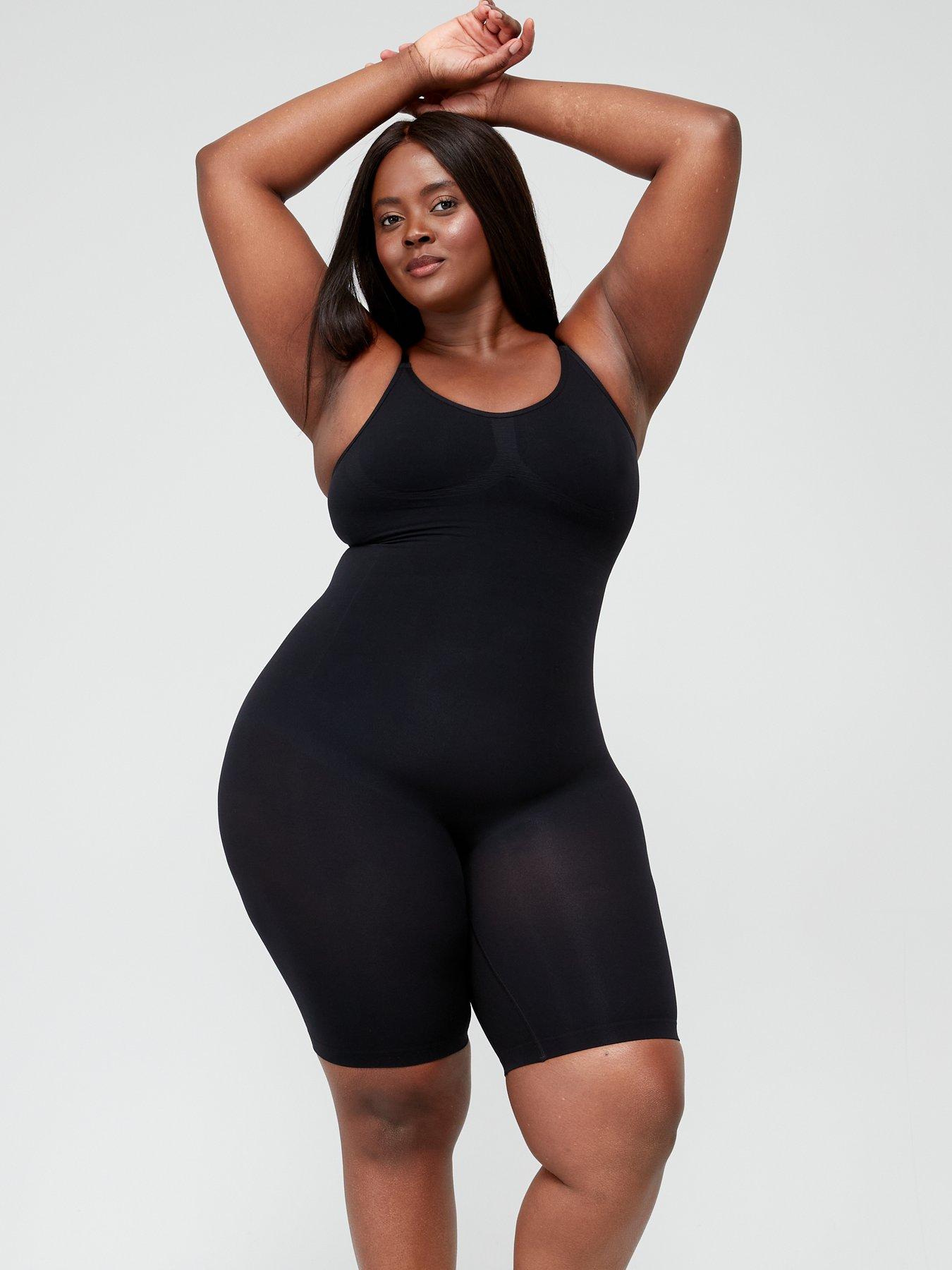 Buy SPANX® Medium Control Suit Your Fancy Low Back Plunge Mid Thigh Bodysuit  from the Next UK online shop