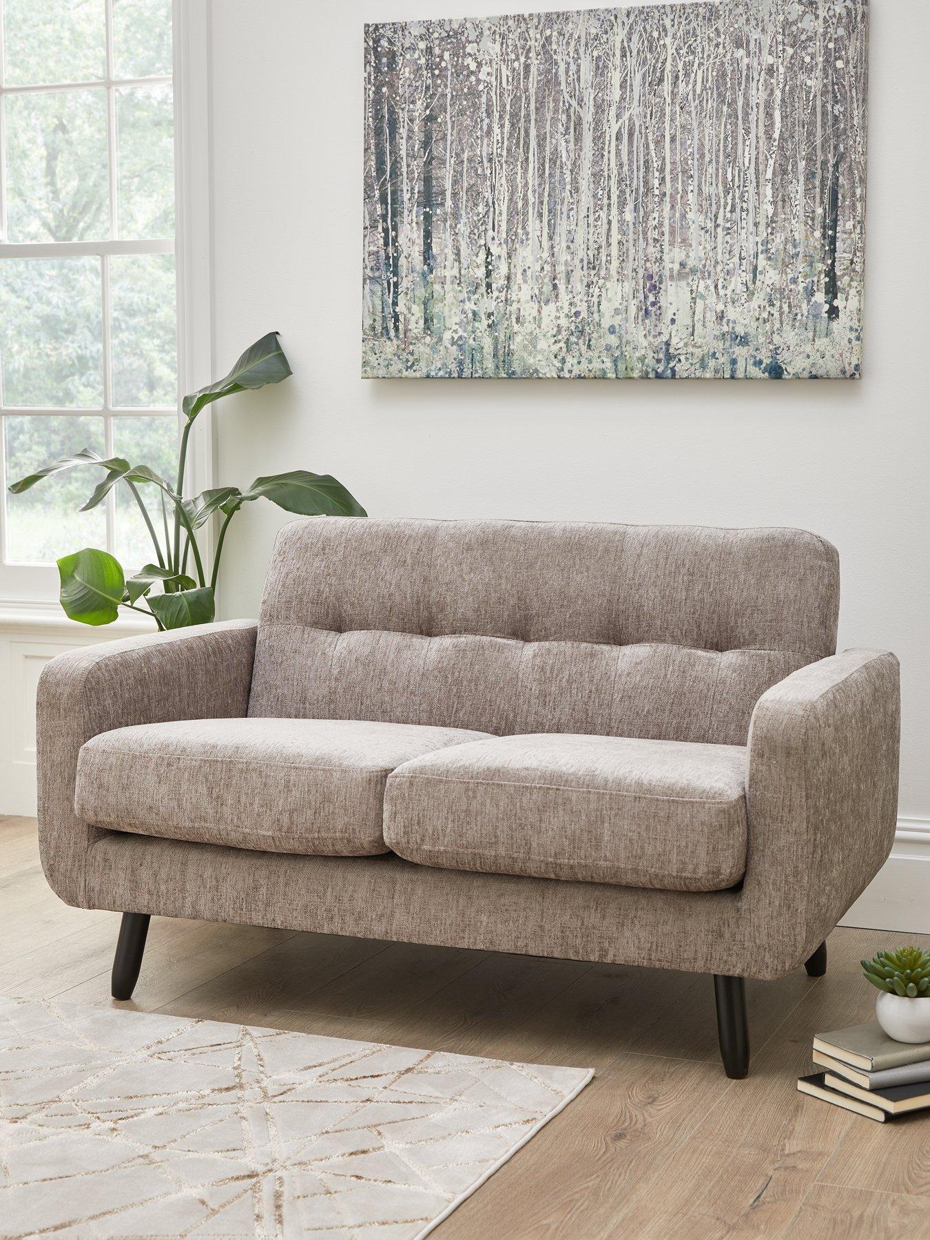 2 seater fabric deals couch