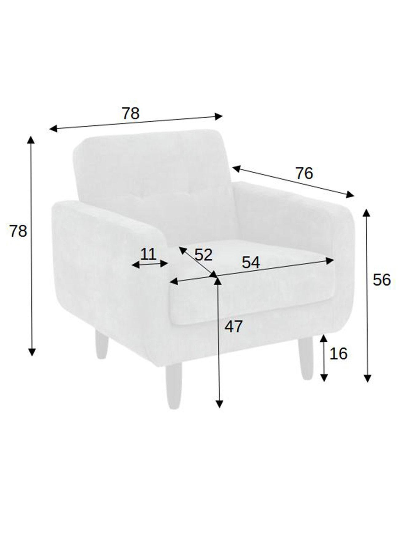 Image 5 of 6 of Everyday Oslo Fabric Armchair&nbsp;- FSC&reg; Certified