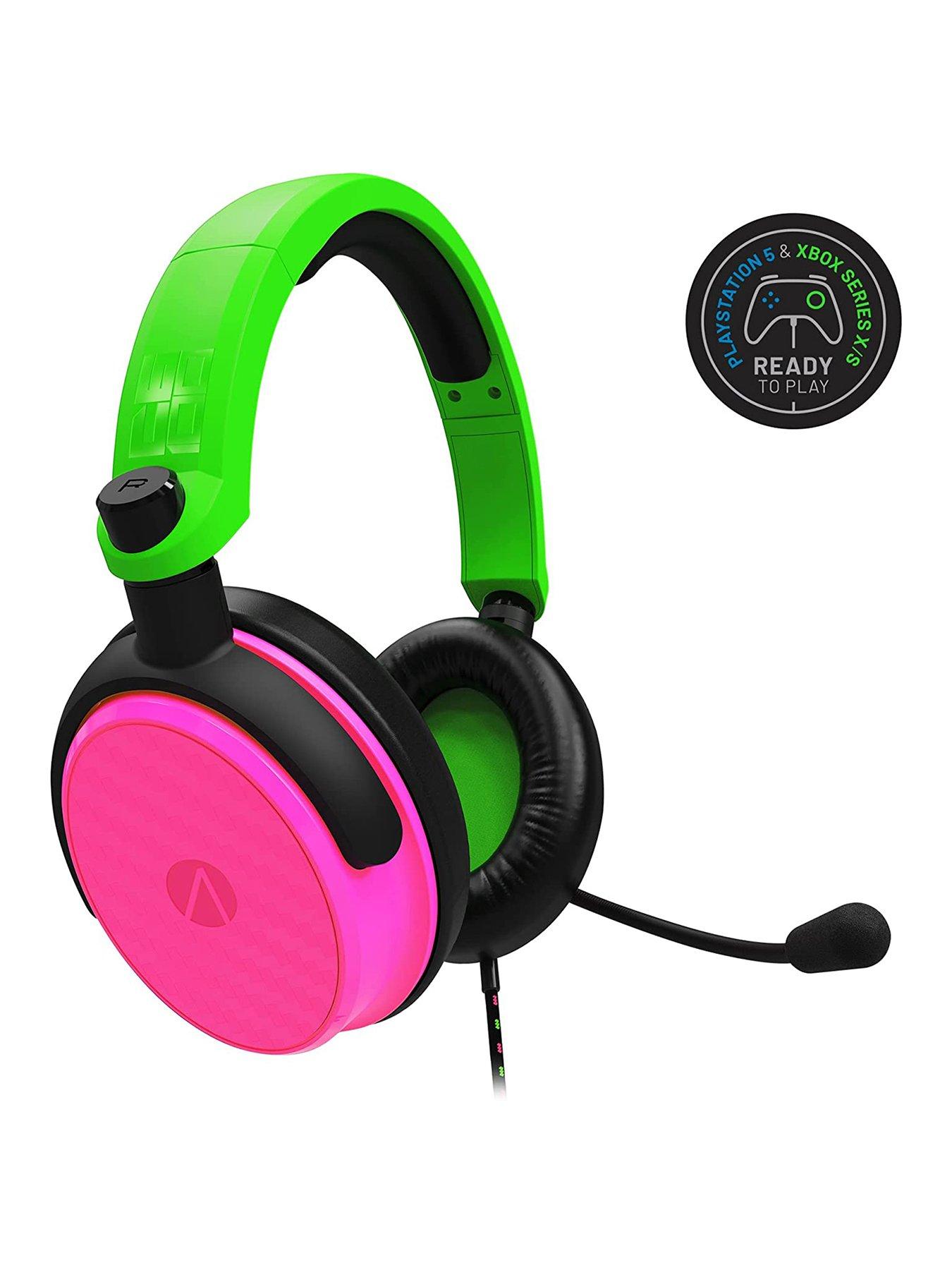 Headset green best sale and pink