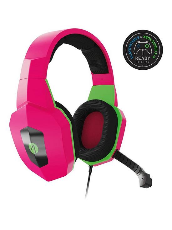 stillFront image of stealth-gaming-headset-for-xbox-ps4ps5-switch-pc-neon-edition-pink-amp-green