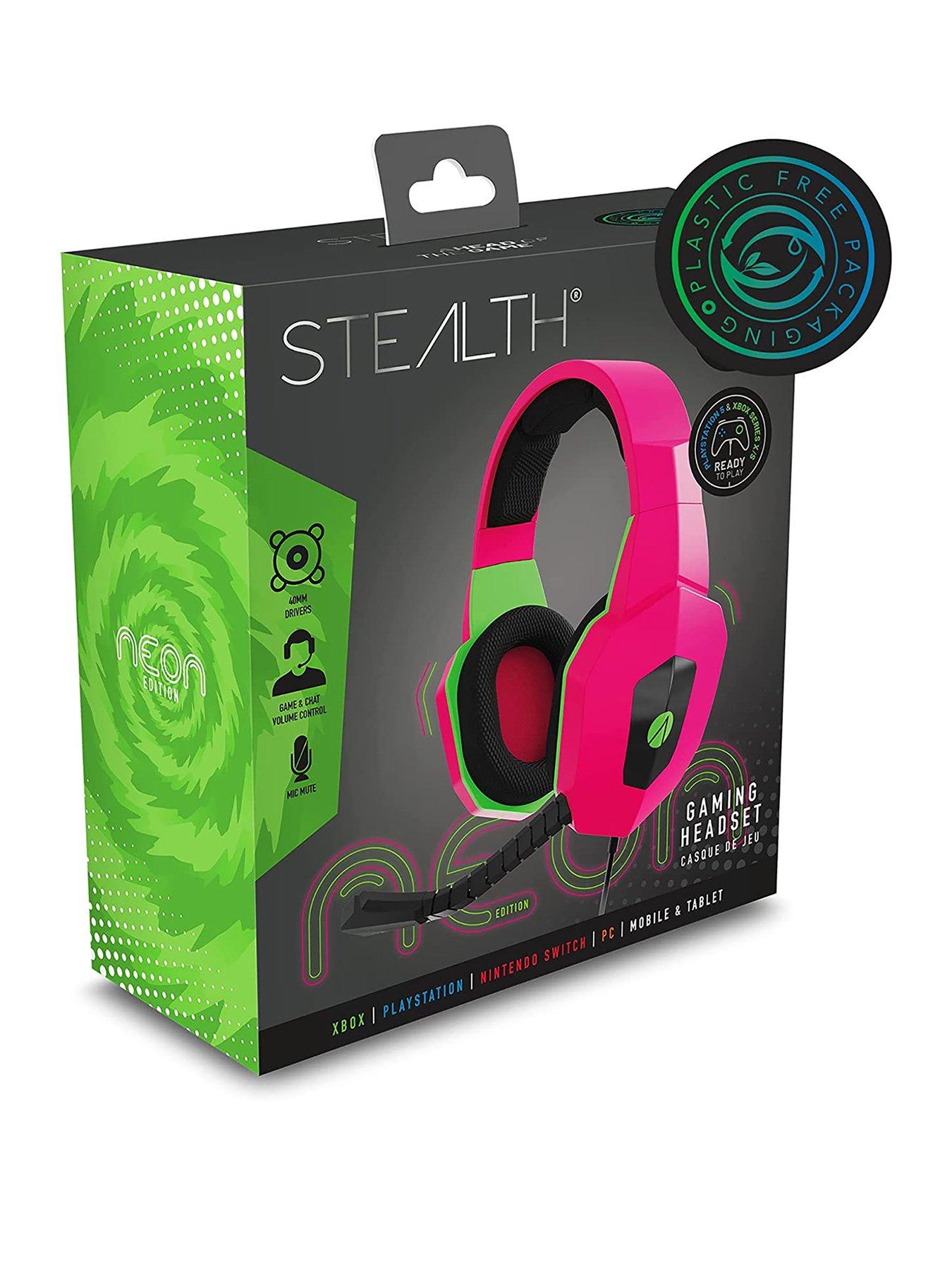 Headset pink best sale and green