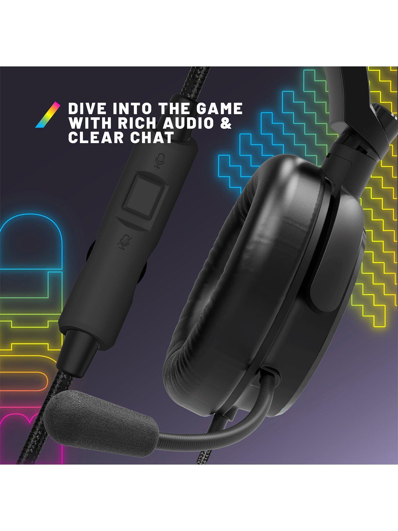 Image 5 of 7 of Stealth Light Up LED Gaming Headset for Xbox, PS4, PS5, Switch, PC
