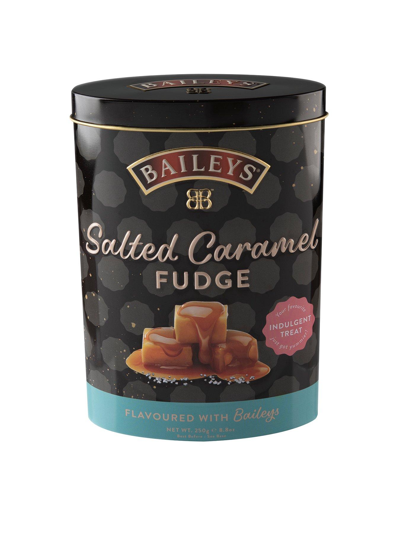 Product photograph of Baileys Salted Caramel Flavoured Luxury Fudge In Tin from very.co.uk