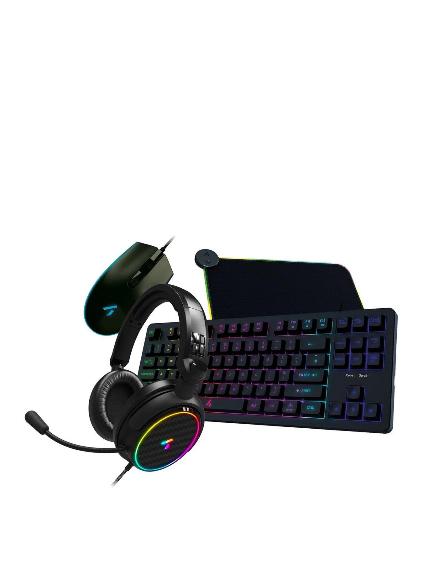Stealth 4-in-1 Light Up Gaming Bundle - Keyboard, Mouse, Mouse Pad, C6 ...