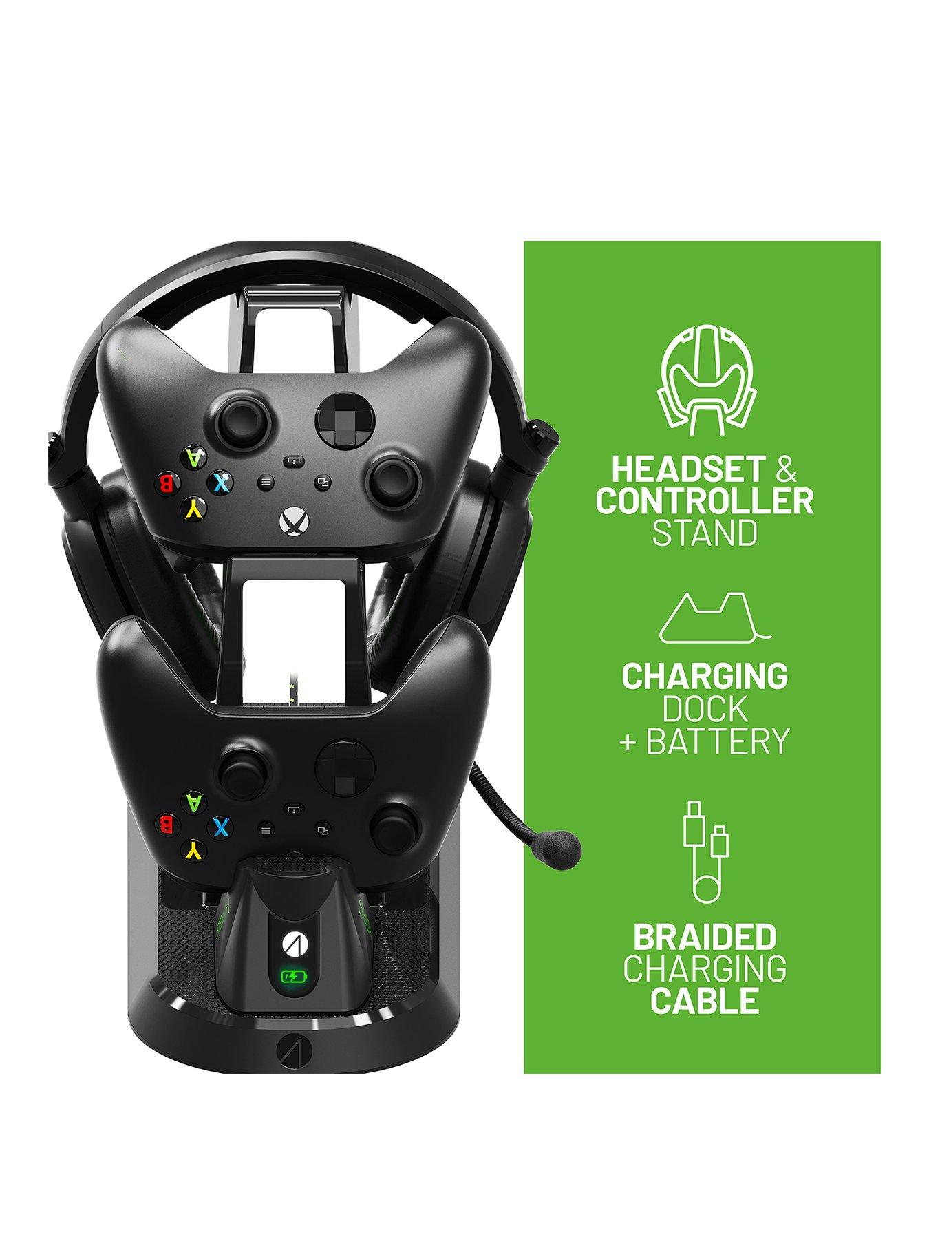 Image 2 of 7 of Stealth All-in-one Gaming Headset, Charging Dock &amp; Headset Stand in one for Xbox Series S/X - Black