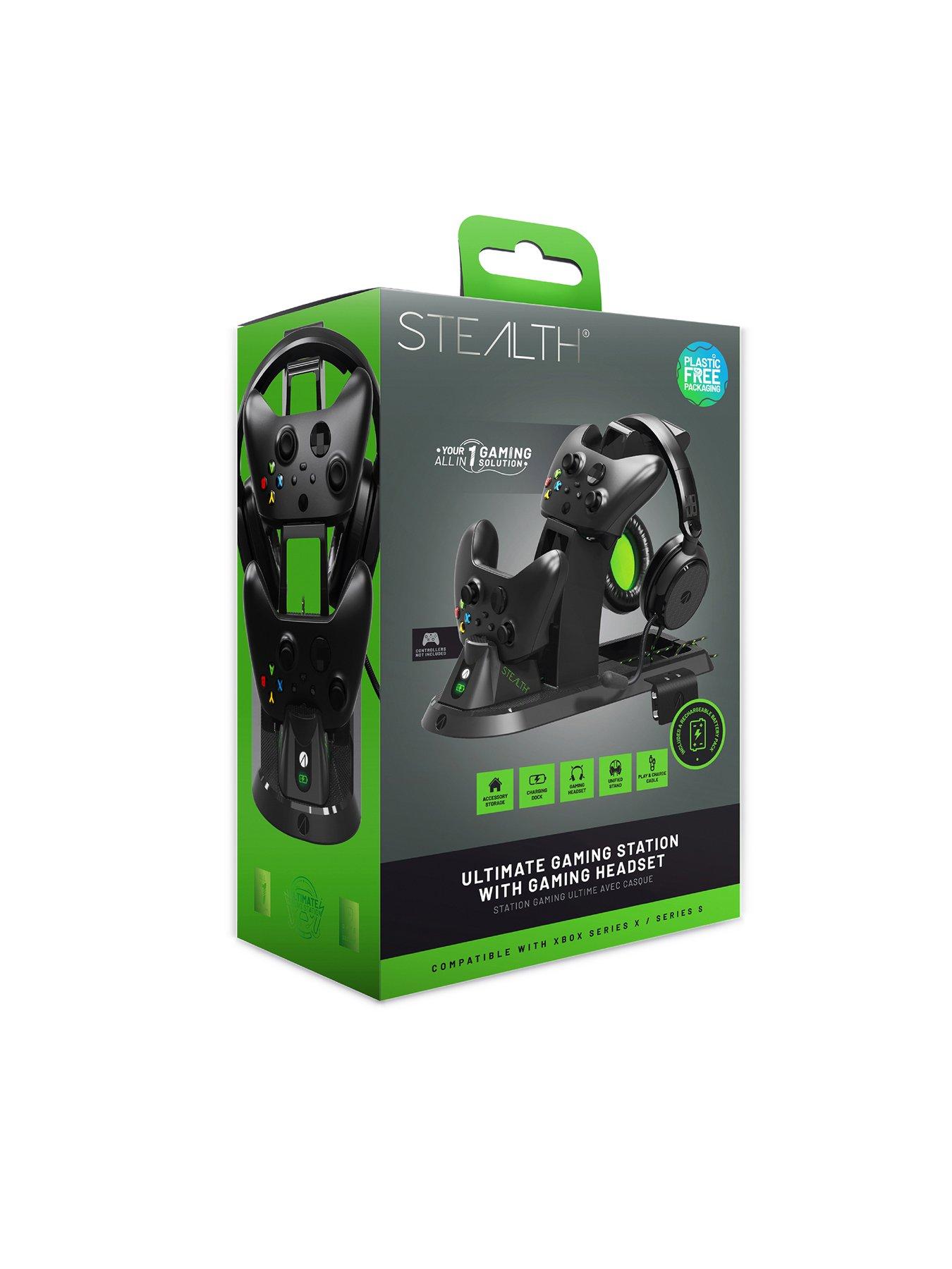 Image 2 of 7 of Stealth All-in-one Gaming Headset, Charging Dock &amp; Headset Stand in one for Xbox Series S/X - Black