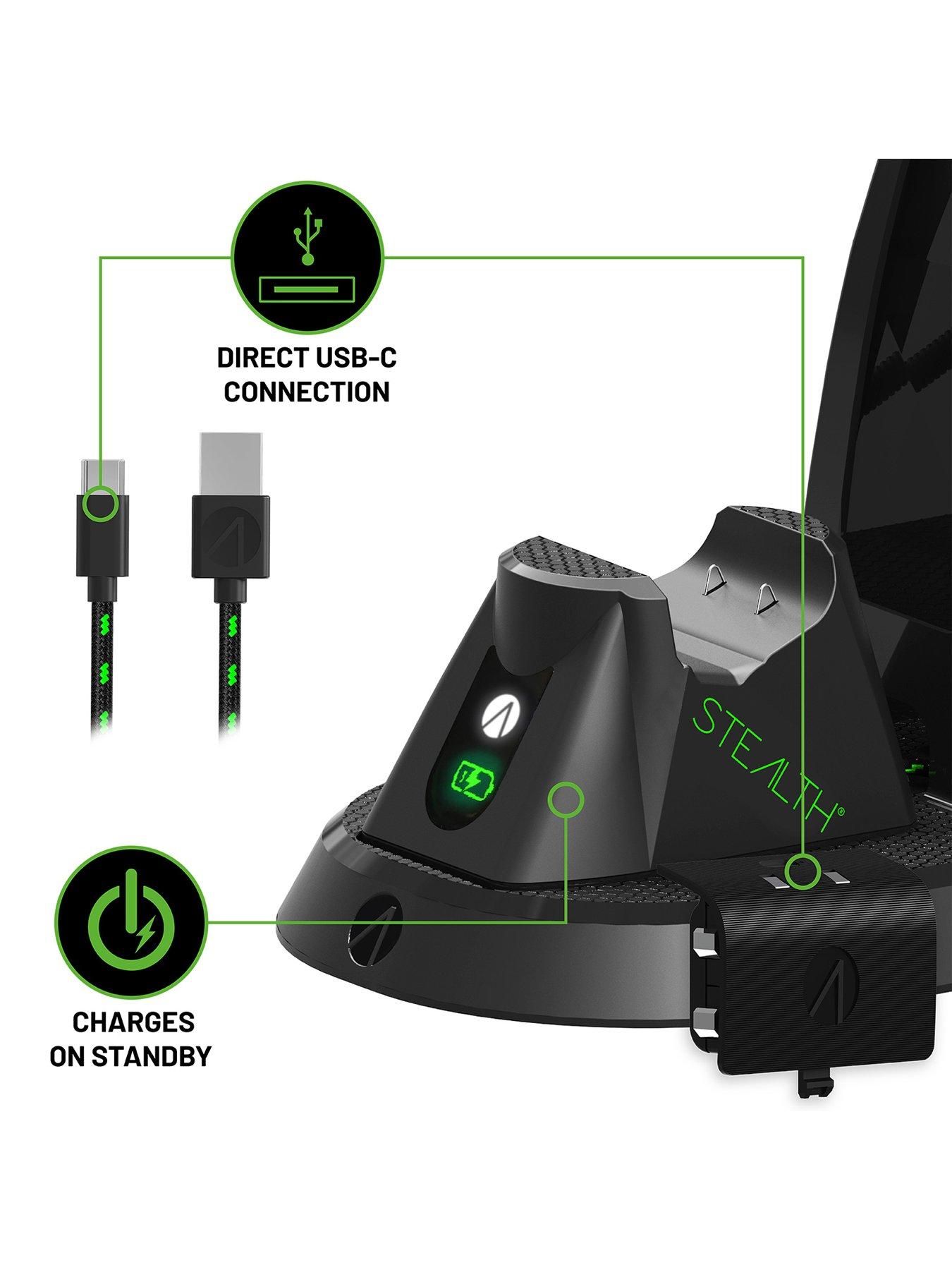 Image 4 of 7 of Stealth All-in-one Gaming Headset, Charging Dock &amp; Headset Stand in one for Xbox Series S/X - Black