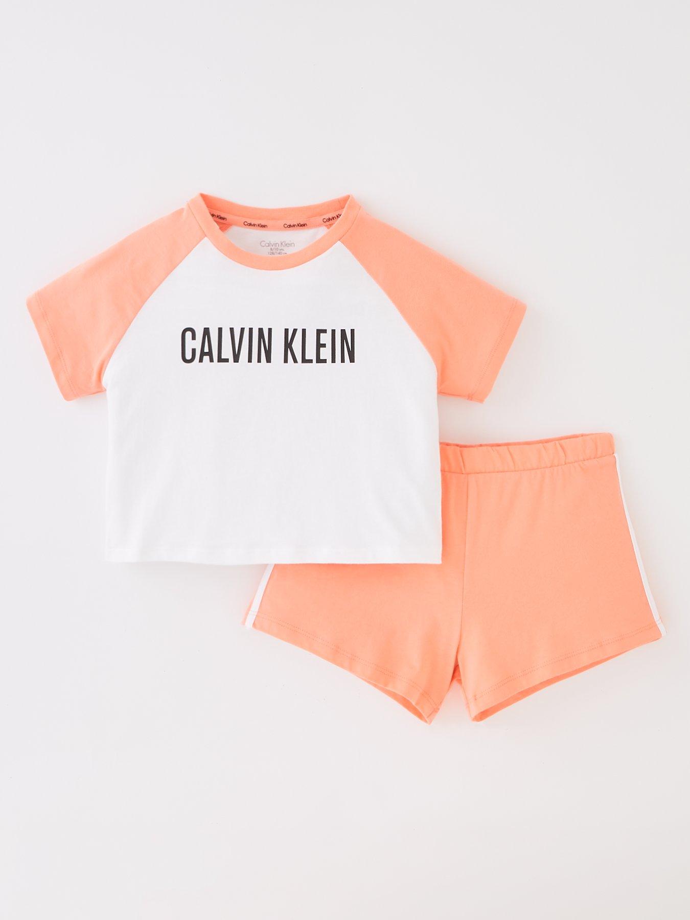 Calvin klein shorts sale and crop top set