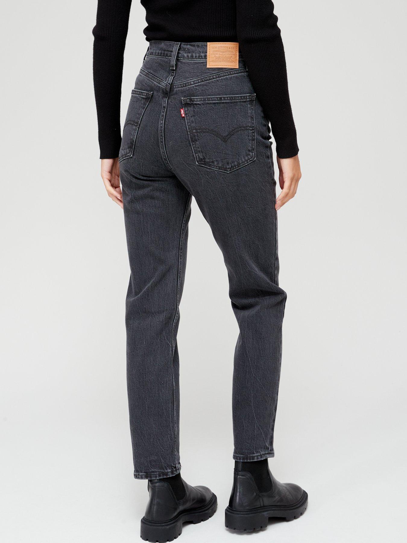 Black levi slim straight jeans on sale