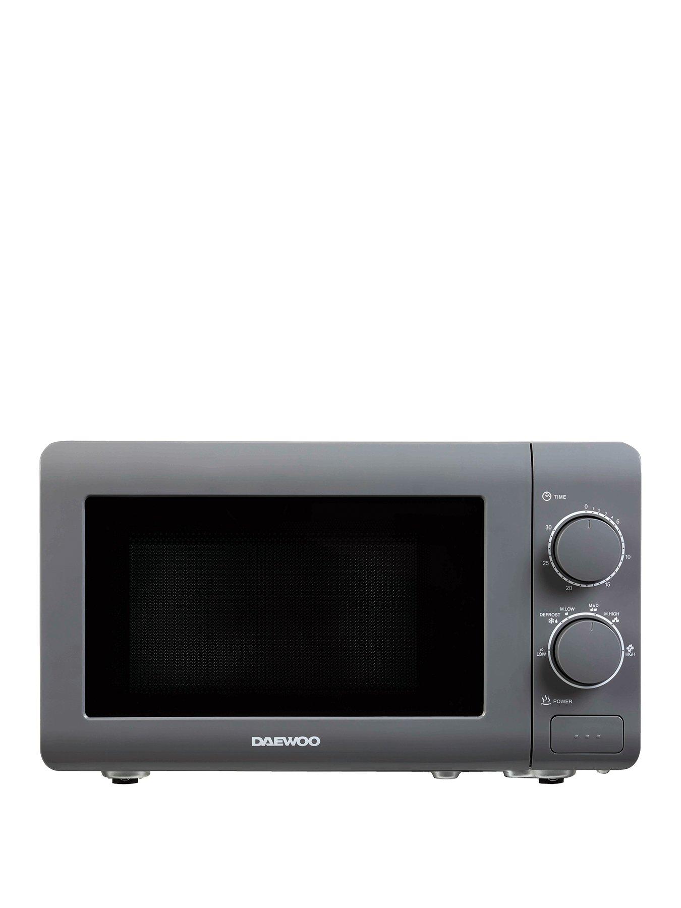 Product photograph of Daewoo 20l Manual Control Microwave from very.co.uk