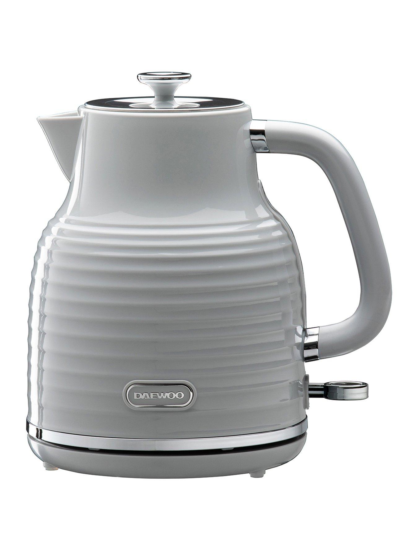 Product photograph of Daewoo Sienna 1 7l 3kw Jug Kettle - Grey from very.co.uk