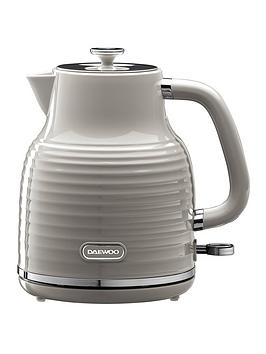 Product photograph of Daewoo Sienna 1 7l 3kw Jug Kettle - Taupe from very.co.uk