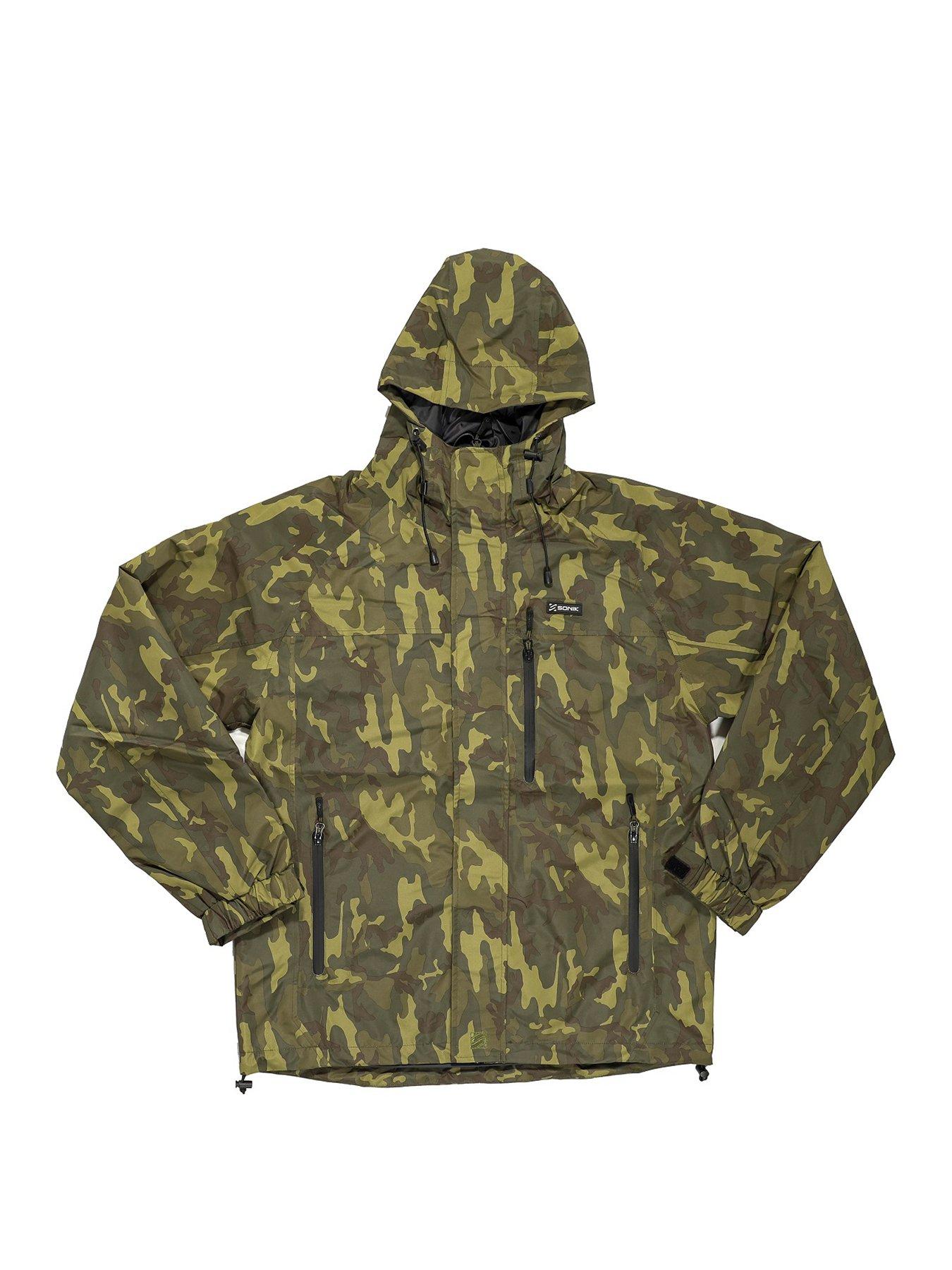 Outdoor sports camouflage waterproof riding fishing jacket men's