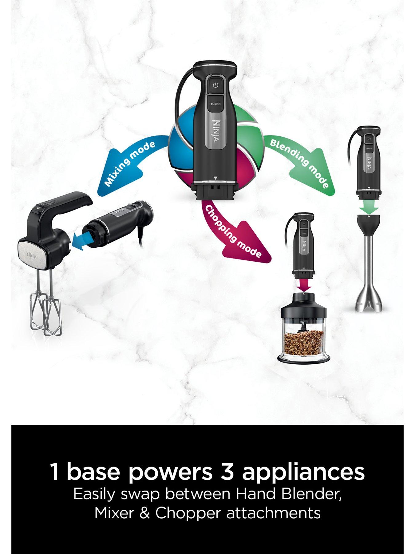 Image 2 of 7 of NINJA Foodi 3-in-1 Hand Blender, Mixer &amp; Chopper CI100UK