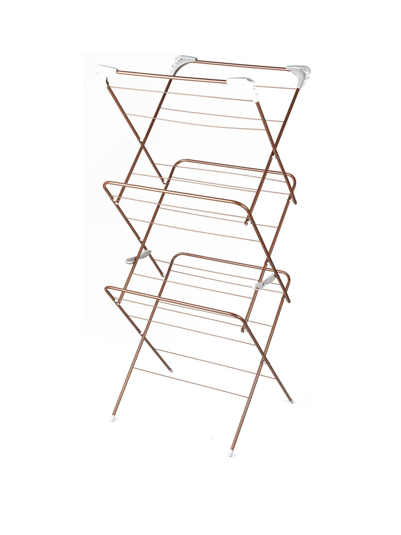 Product photograph of Beldray Glisten Elegant Clothes Airer Rose Gold from very.co.uk