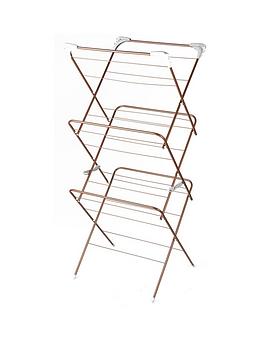 Product photograph of Beldray Glisten Elegant Clothes Airer Rose Gold from very.co.uk