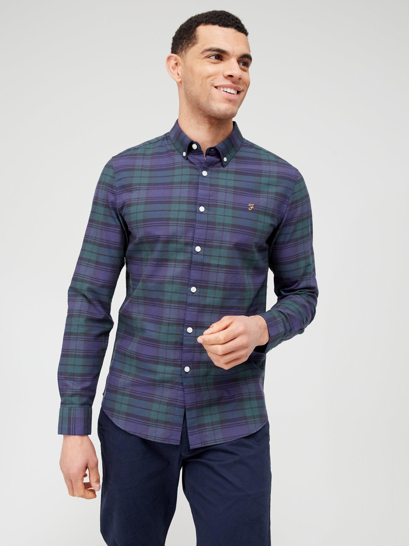 farah-brewer-check-shirt-multi