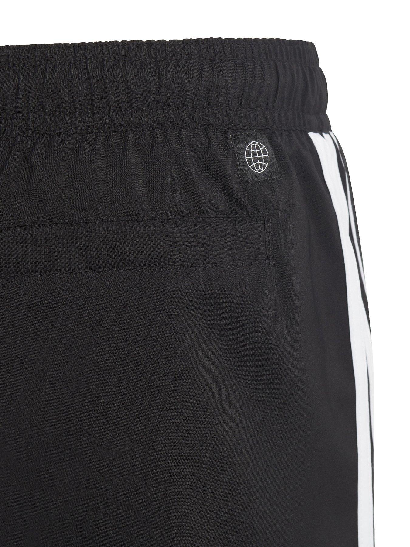 Image 3 of 3 of adidas Boys 3 Stripe Swim Short - Black/White