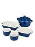  image of tower-barbary-oak-by-tower-5-piece-gift-set-stoneware-limoges-blue