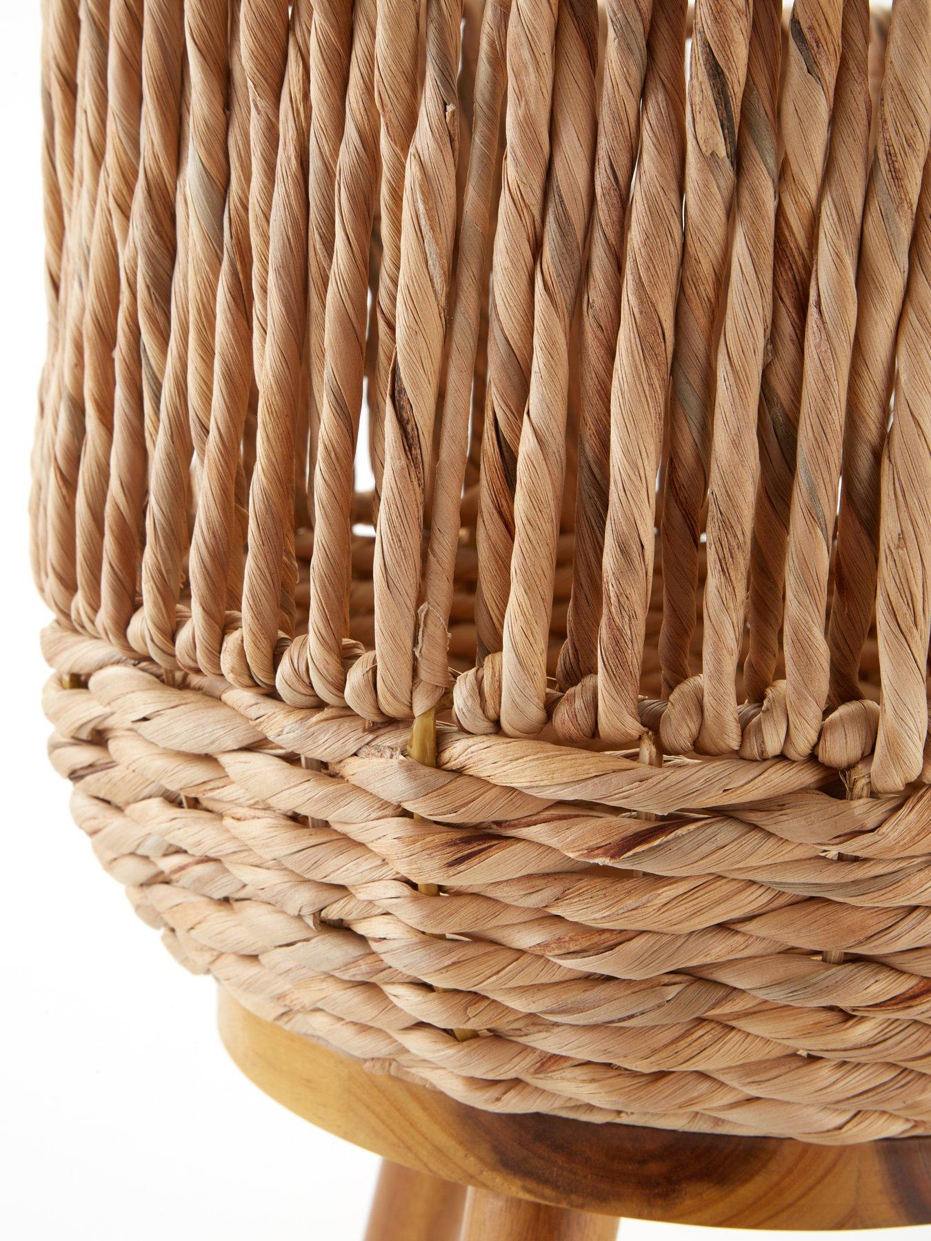 Image 4 of 5 of The Very Collection Water Hyacinth Planter on Wooden Legs