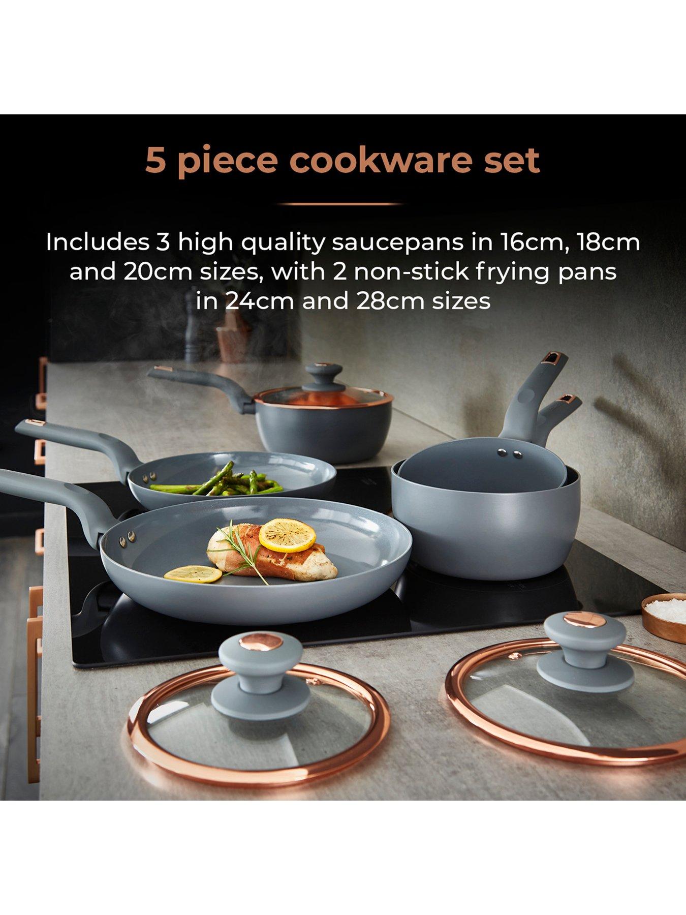 Image 3 of 7 of Tower Cavaletto 5-Piece Pan Set &ndash; Grey