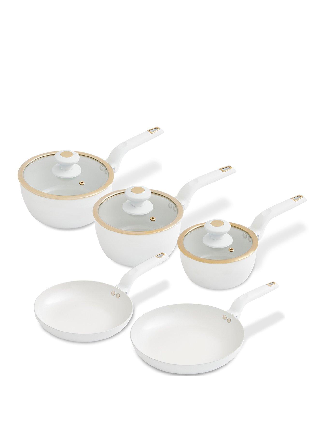 Tower Cavaletto 5-Piece Pan Set – White