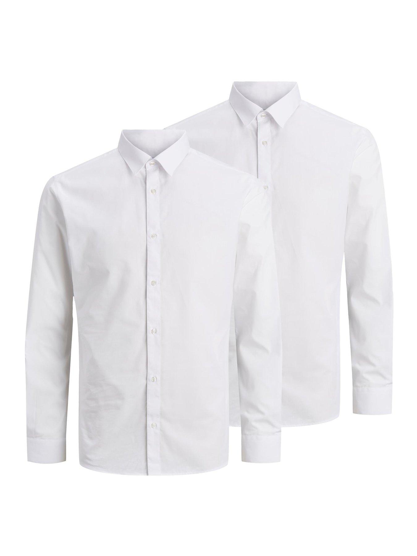 undefined Joe 2 Pack Formal Long Sleeve Shirt - White